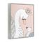 Stupell Industries Mother & Baby Swan Flower Crowns Princess Animals Framed Giclee Art